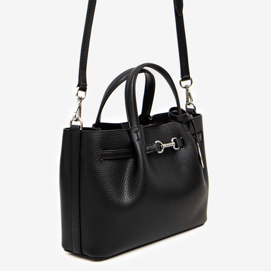 Carson Small Satchel en cuero granulado