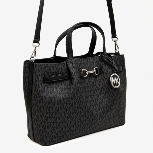Carson Small Satchel con monograma Signature