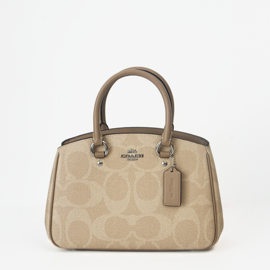 Coach Rowan Satchel – Beige con camel