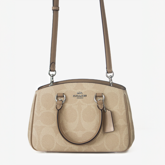 Coach Rowan Satchel – Beige con camel