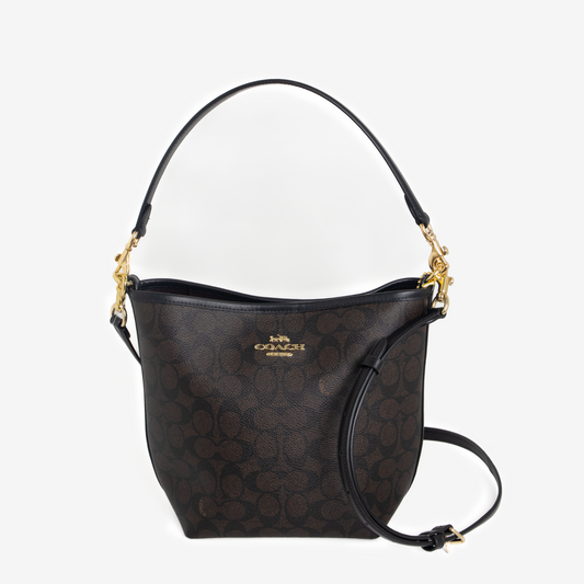 Coach Signature Bucket Bag - Marrón Oscuro