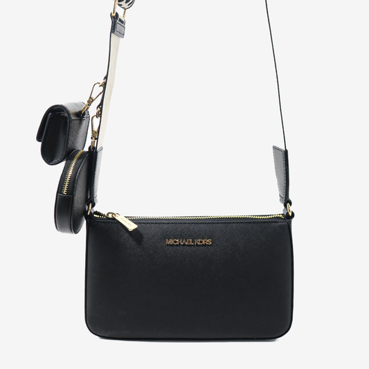 Cartera Michael Kors con Doble Monedero - Negro