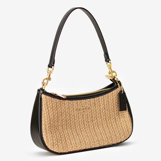 Coach Pochette Raffia Tery Mini Bag – Estilo natural.