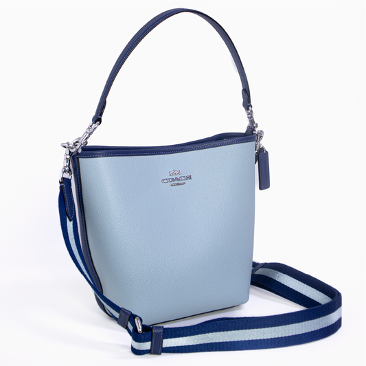 Coach City Bucket Bag - Color Block Azul Claro/Azul Profund