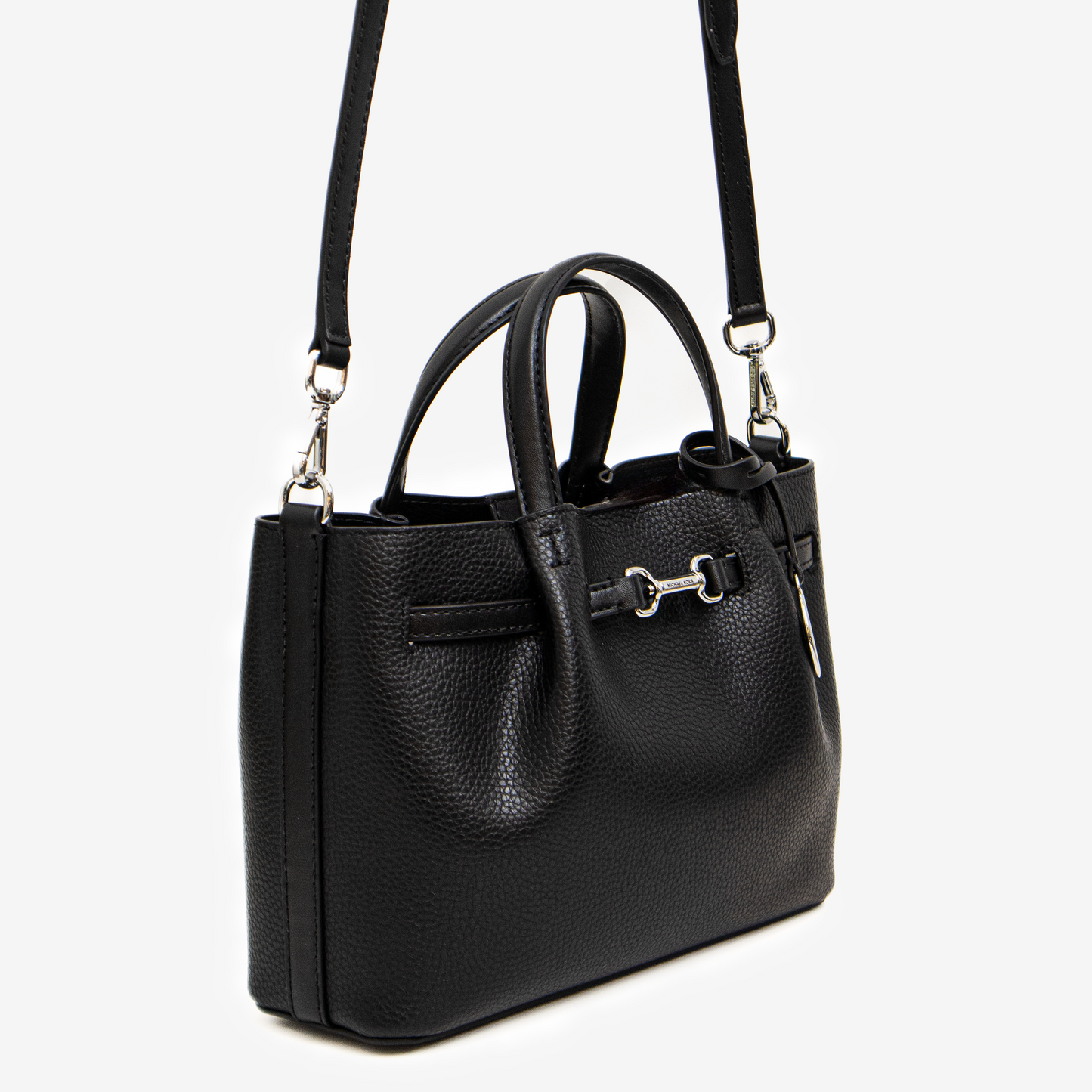 Carson Small Satchel en cuero granulado