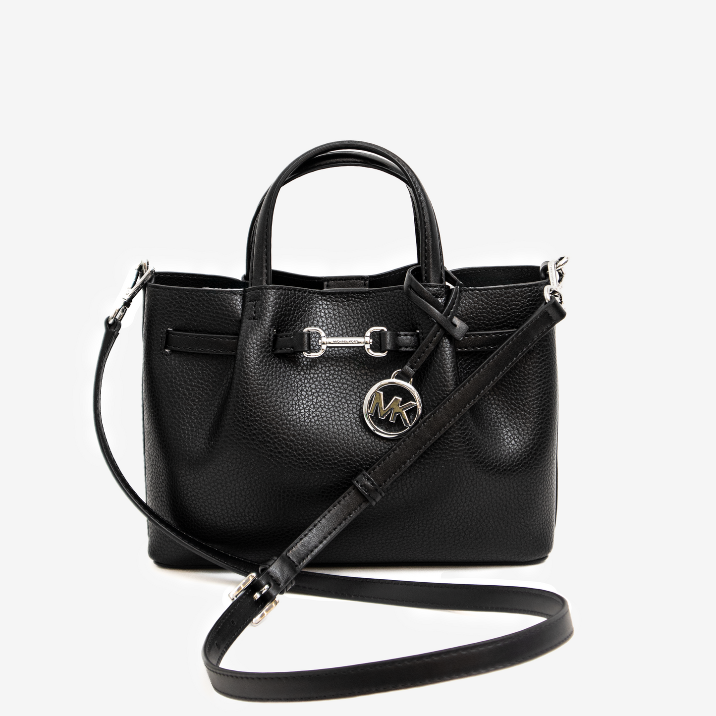 Carson Small Satchel en cuero granulado