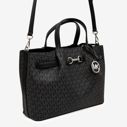 Carson Small Satchel con monograma Signature