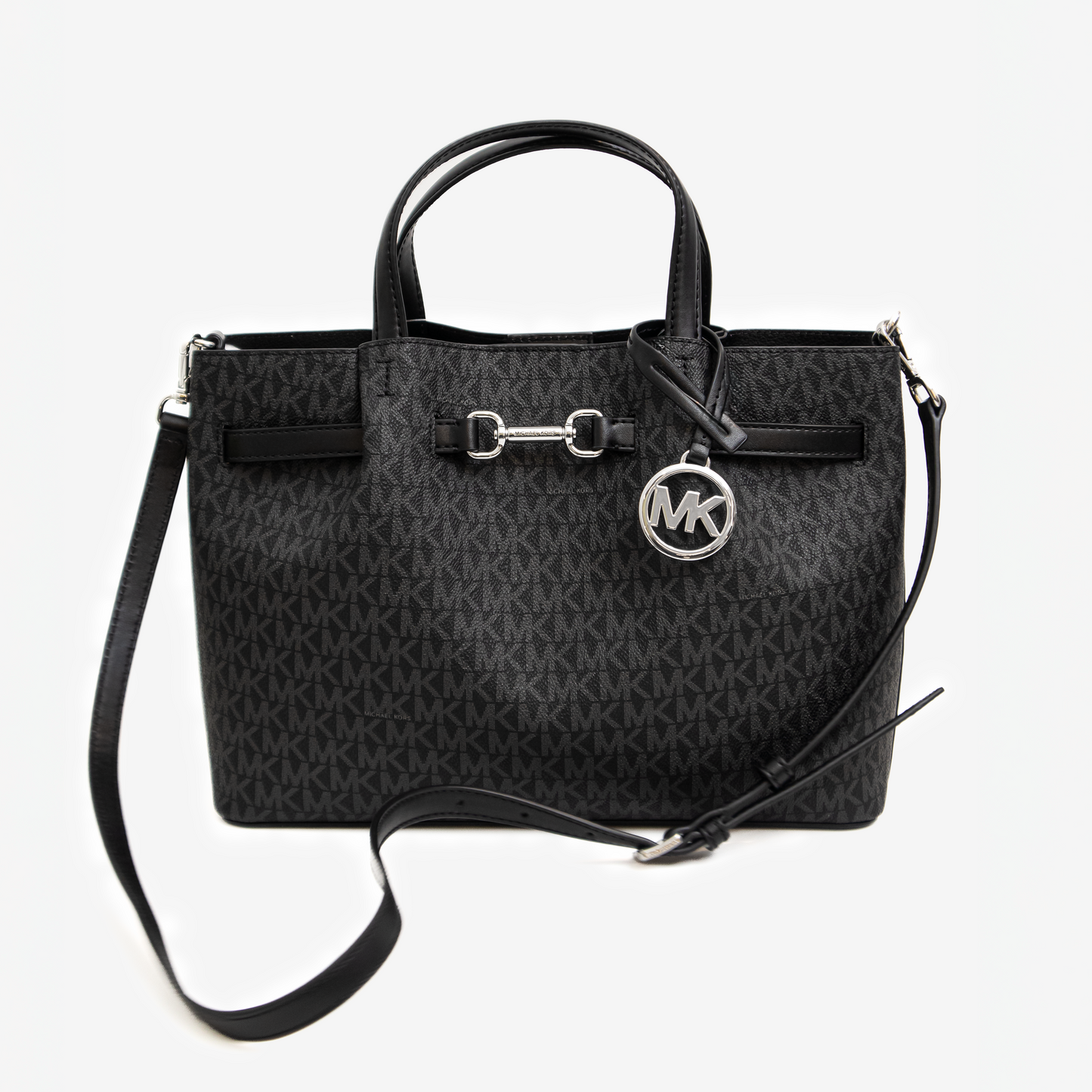 Carson Small Satchel con monograma Signature