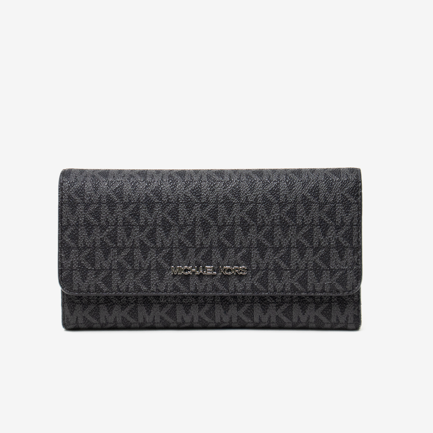 Billetera Michael Kors Jet Set - Black Signature