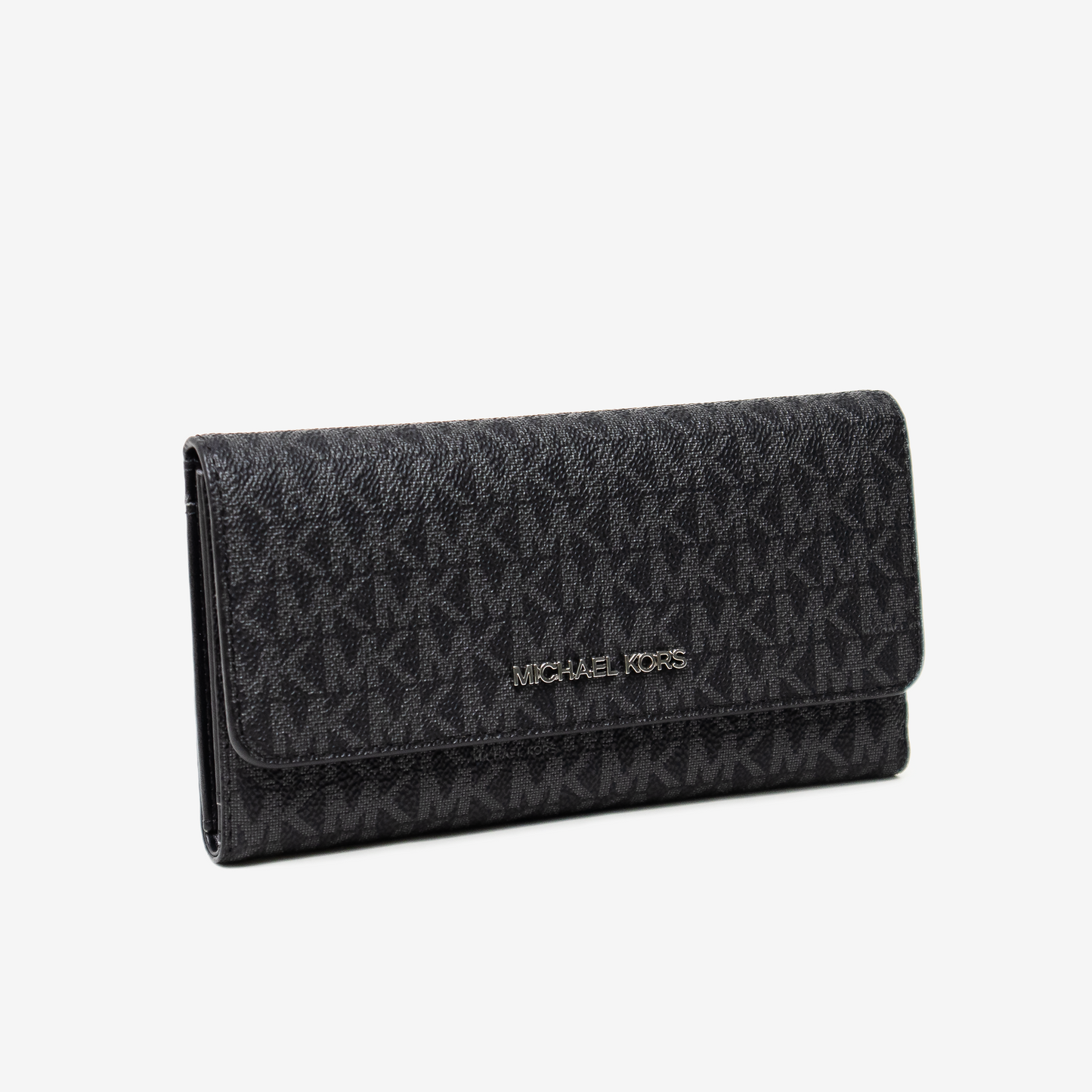 Billetera Michael Kors Jet Set - Black Signature