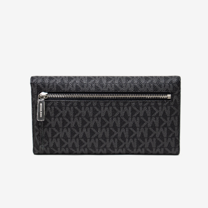 Billetera Michael Kors Jet Set - Black Signature