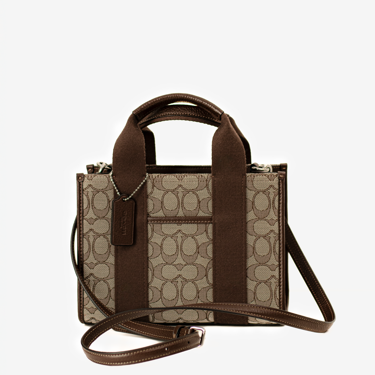 Coach Field Tote 22 – Signature Canvas Marrón