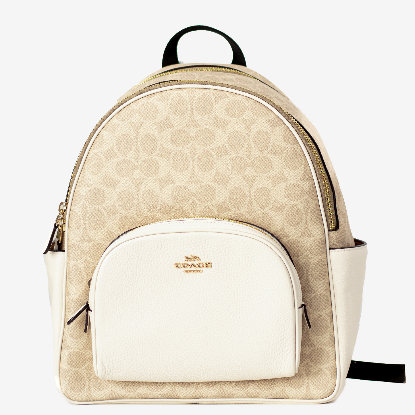 Coach Court Backpack - Blanco y Beige