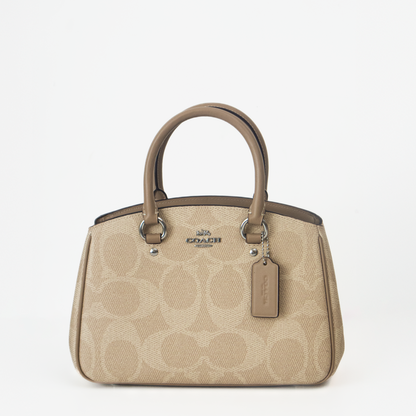 Coach Rowan Satchel – Beige con camel