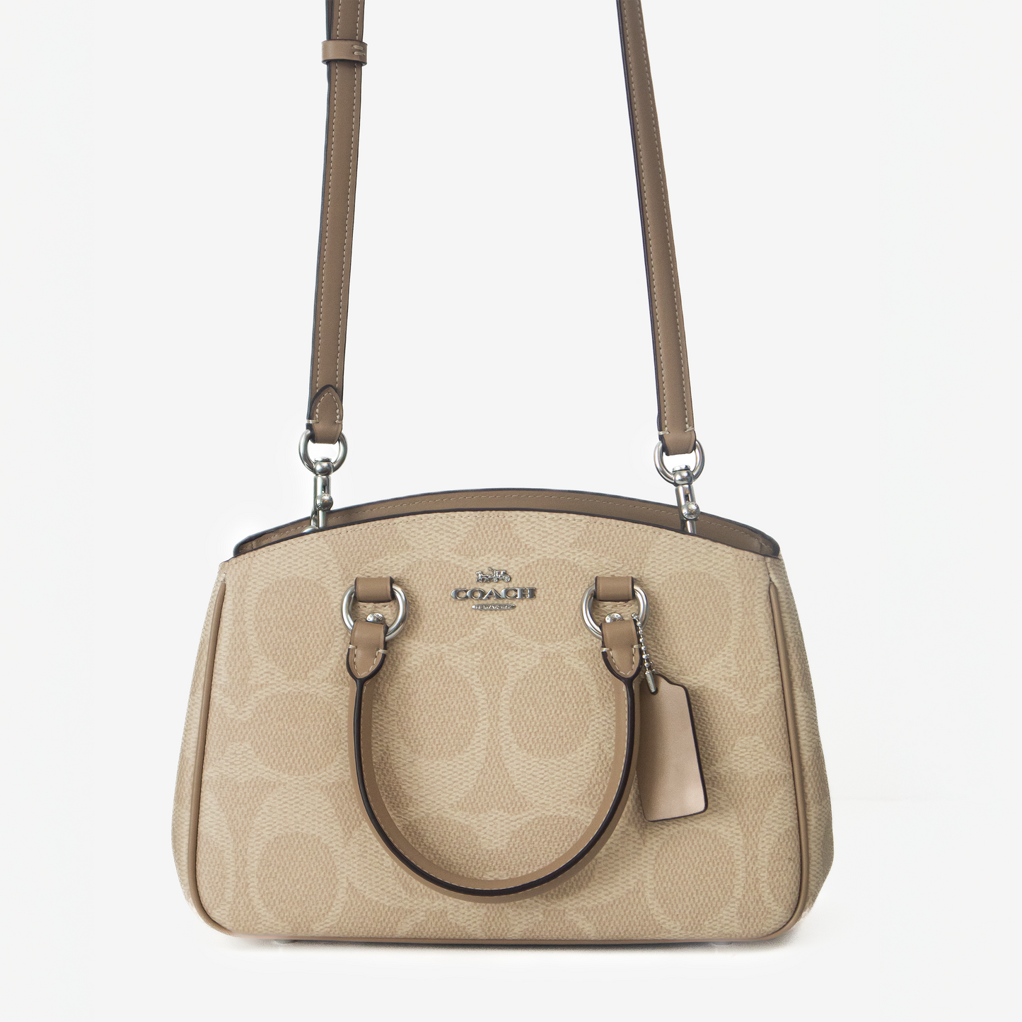 Coach Rowan Satchel – Beige con camel
