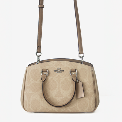 Coach Rowan Satchel – Beige con camel