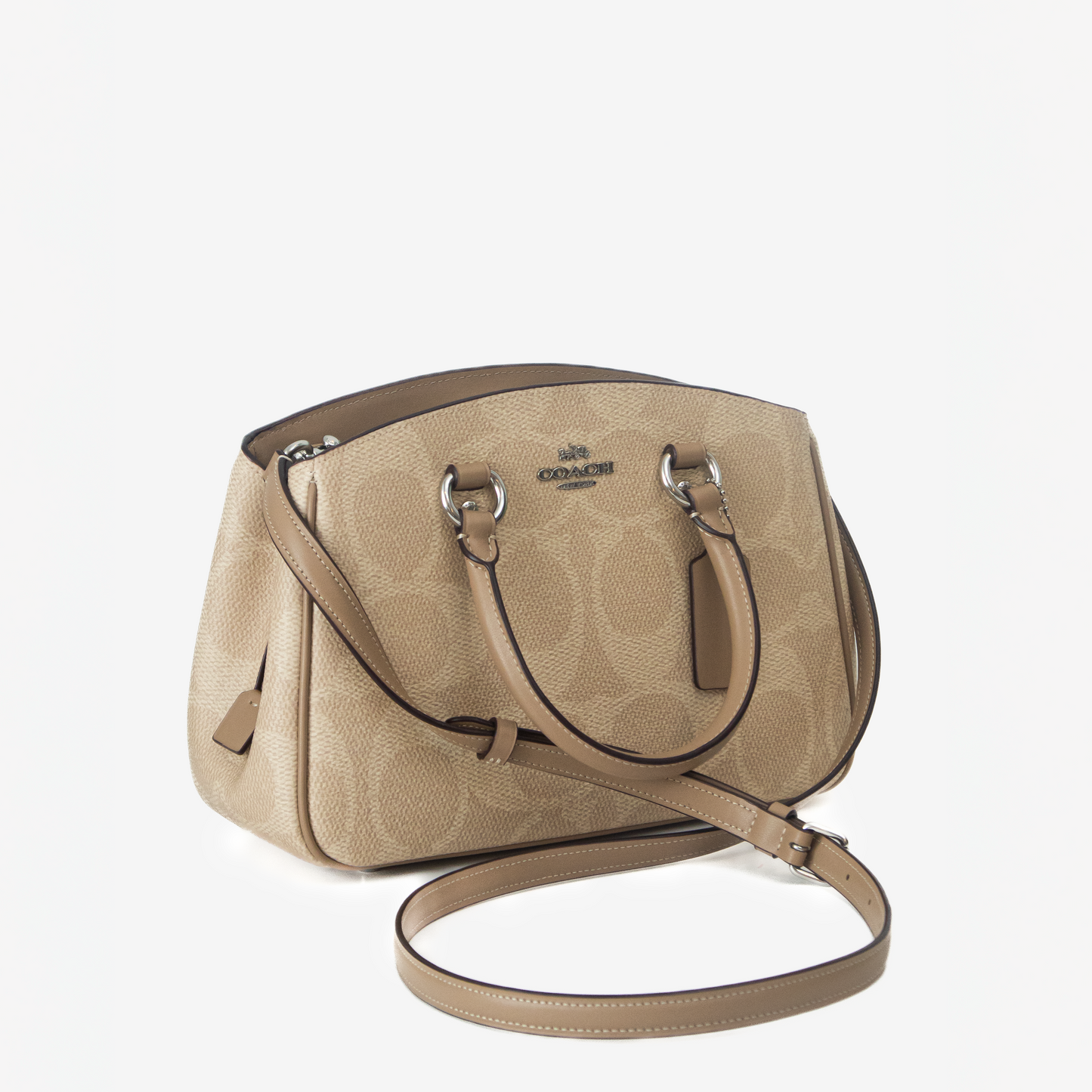 Coach Rowan Satchel – Beige con camel