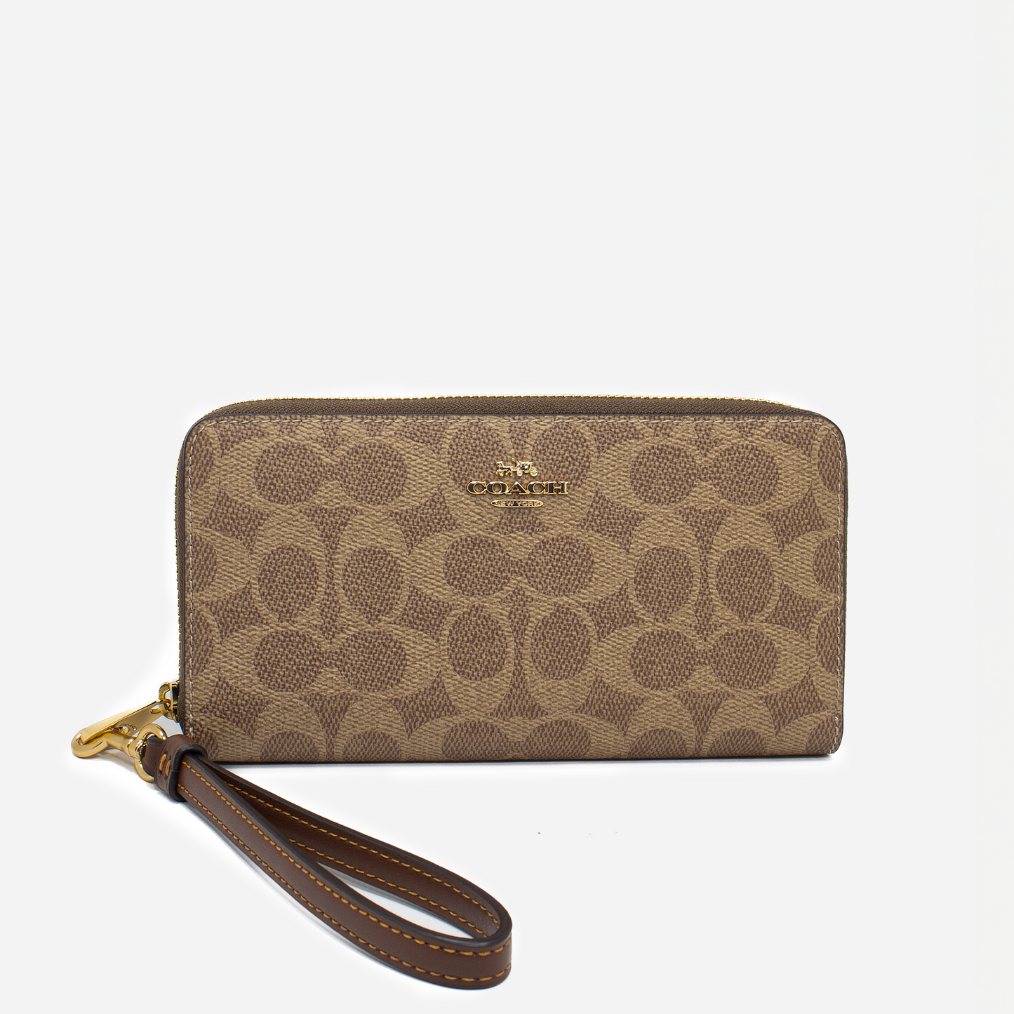 Wristlet Coach Signature Canvas