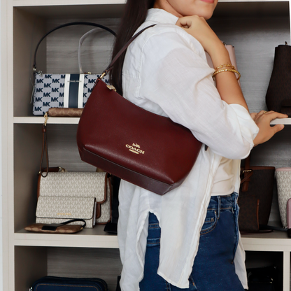 Bolso Coach Mini Luna Bag - Burdeos