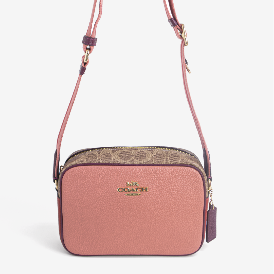 Jamie Camera Bag In Colorblock Signature Canvas