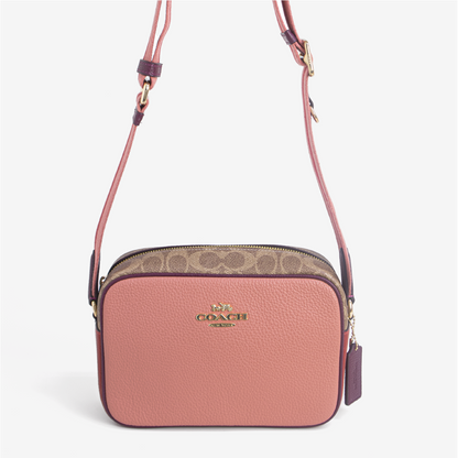 Jamie Camera Bag In Colorblock Signature Canvas
