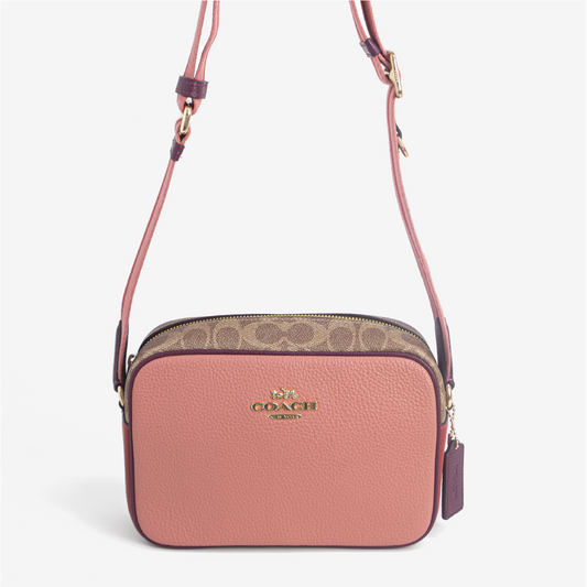 Jamie Camera Bag In Colorblock Signature Canvas