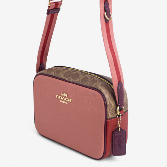 Jamie Camera Bag In Colorblock Signature Canvas