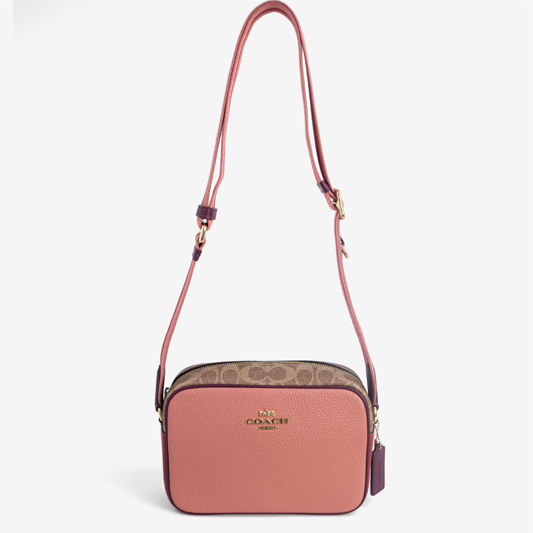 Jamie Camera Bag In Colorblock Signature Canvas