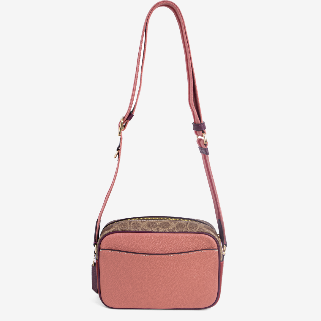 Jamie Camera Bag In Colorblock Signature Canvas