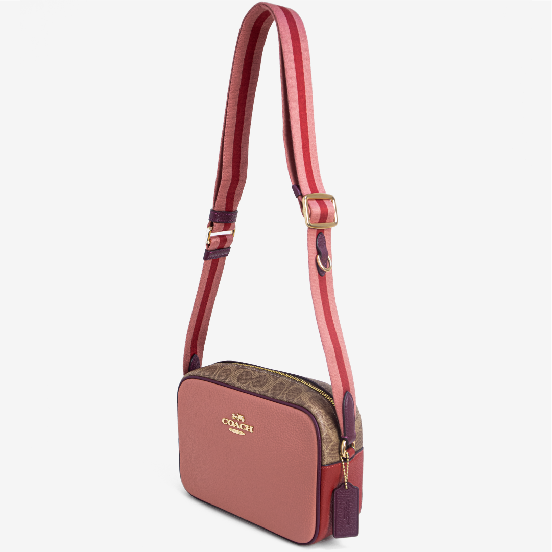 Jamie Camera Bag In Colorblock Signature Canvas