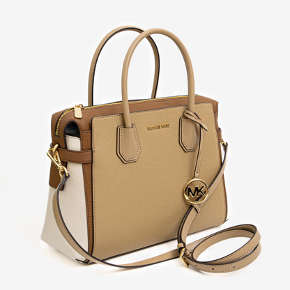 Michael Kors Small Tote Bag Tricolor Beige, Camel y Crema)