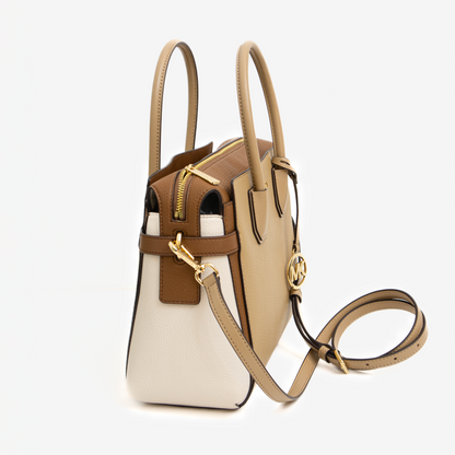 Michael Kors Small Tote Bag Tricolor Beige, Camel y Crema)