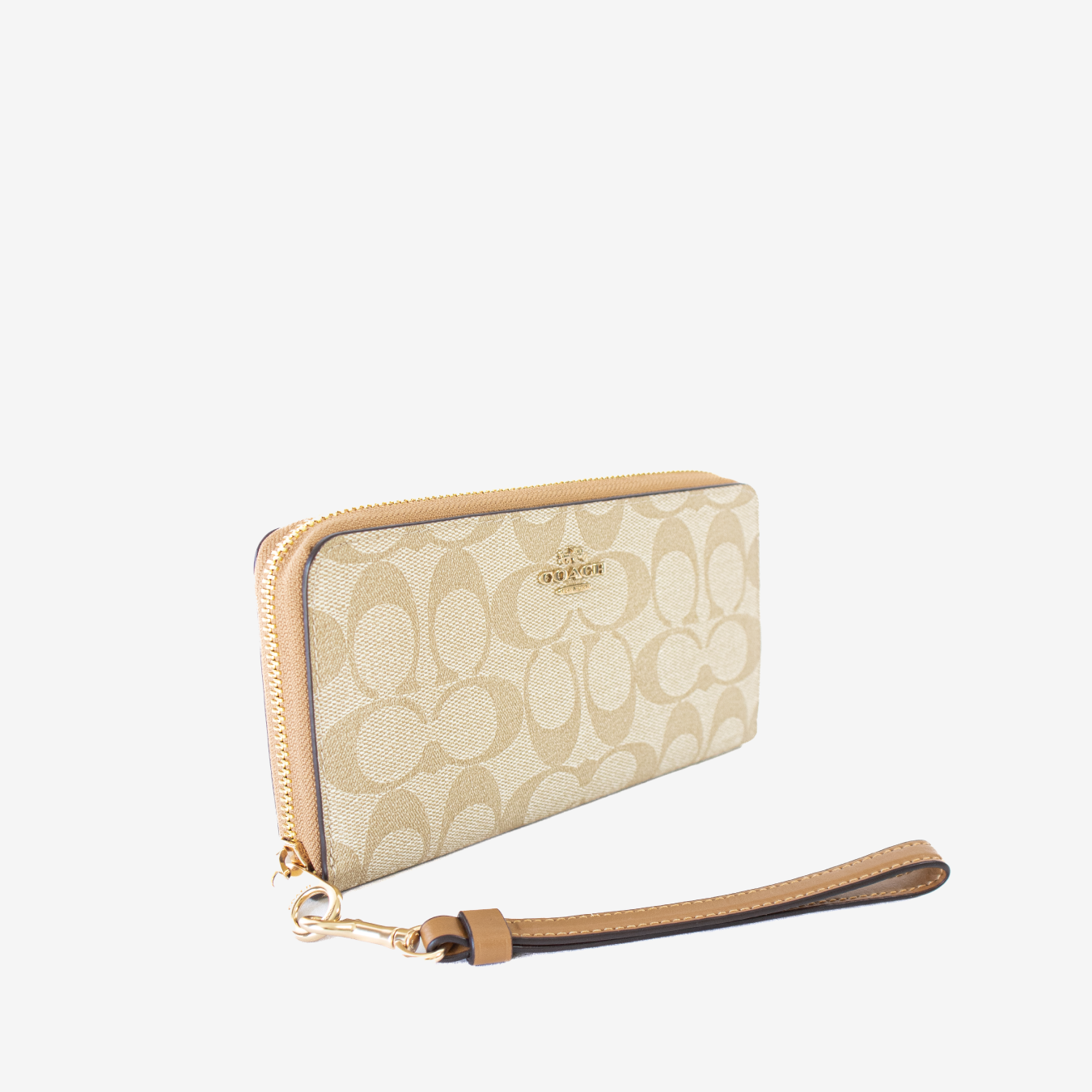 Billetera Coach Signature - Beige