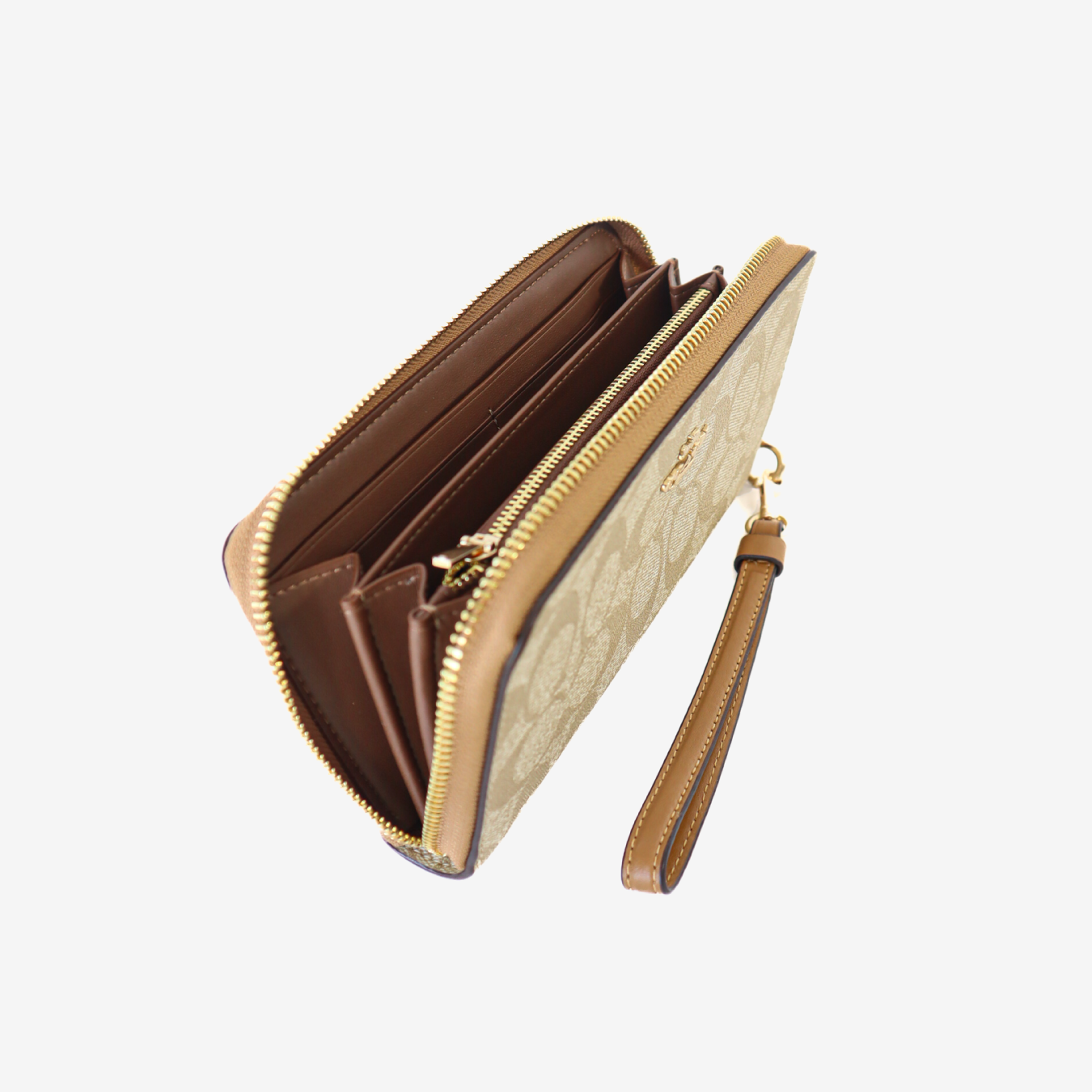 Billetera Coach Signature - Beige