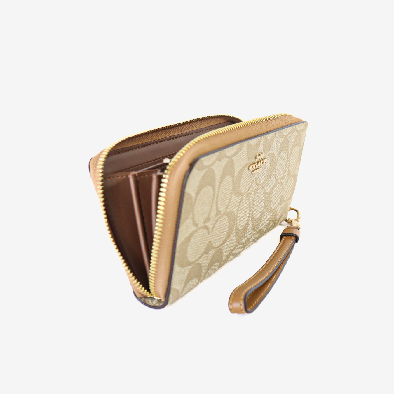 Billetera Coach Signature - Beige