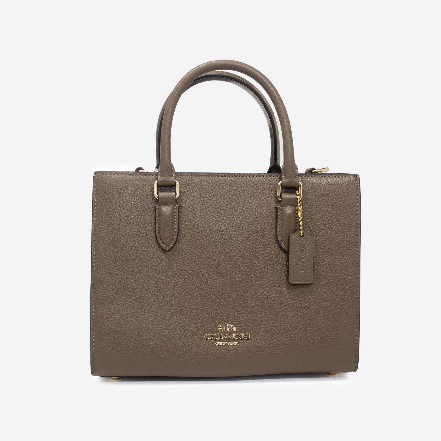 Coach Mini Tote Signature Canvas - Marrón