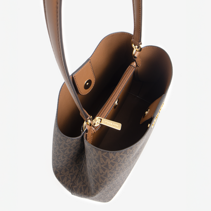 Michael Kors Jet Set Large Shoulder Bag - Marrón