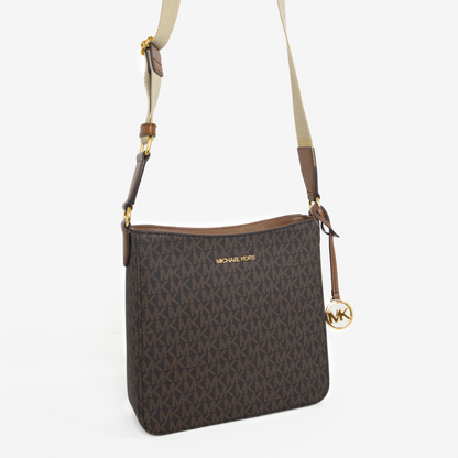 Michael Kors Jet Set Large Crossbody Bag - Marrón