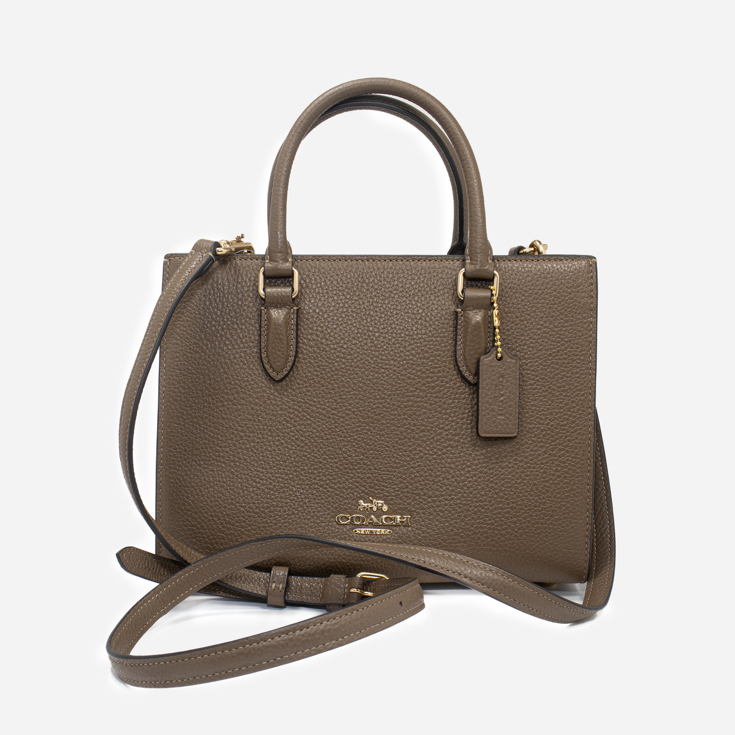 Coach Mini Tote Signature Canvas - Marrón