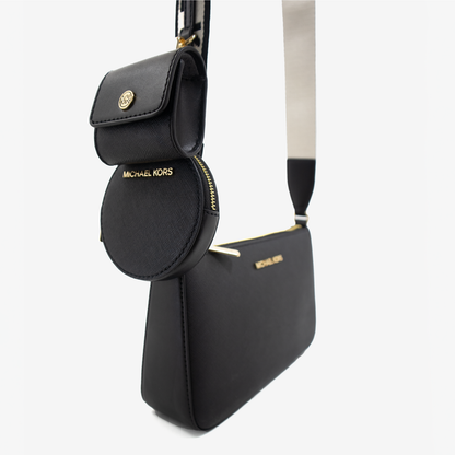 Cartera Michael Kors con Doble Monedero - Negro