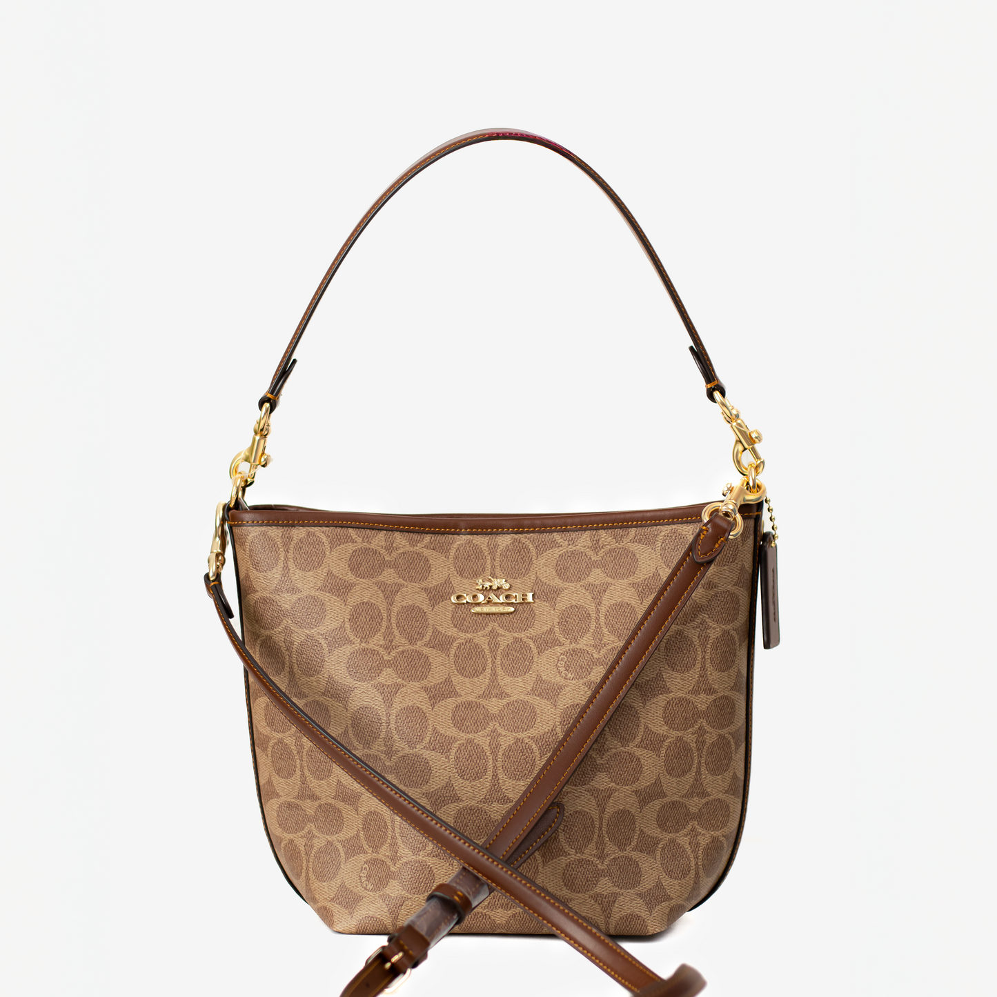 Coach Signature Bucket Bag - Caramel