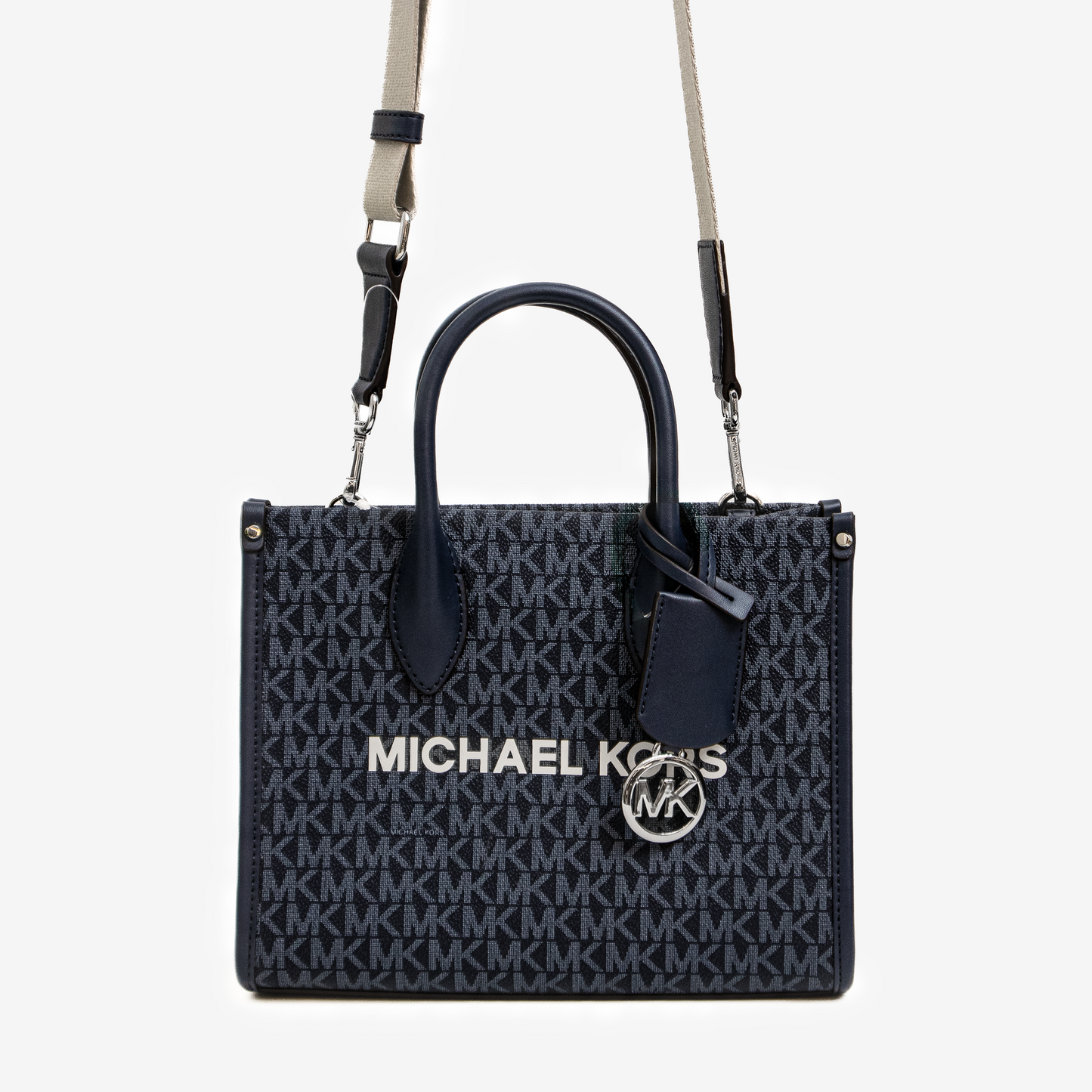 Michael Kors Manhattan Top Handle - Blue Monogram