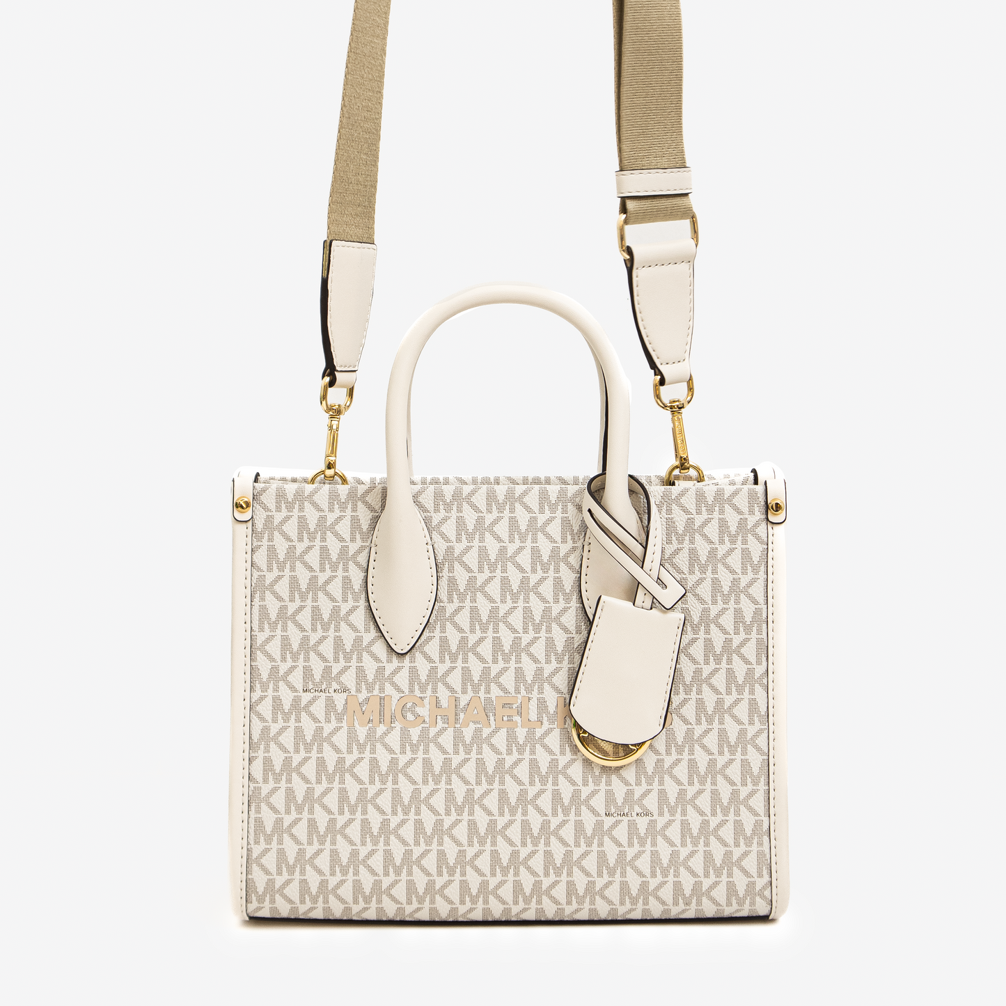 Michael Kors Manhattan Top Handle - Beige Monogram