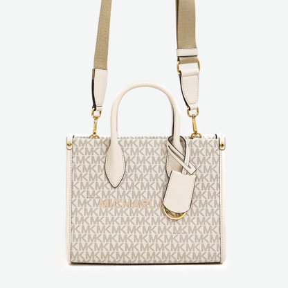 Michael Kors Manhattan Top Handle - Beige Monogram