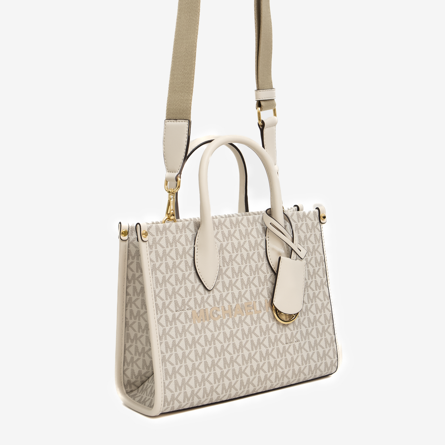 Michael Kors Manhattan Top Handle - Beige Monogram