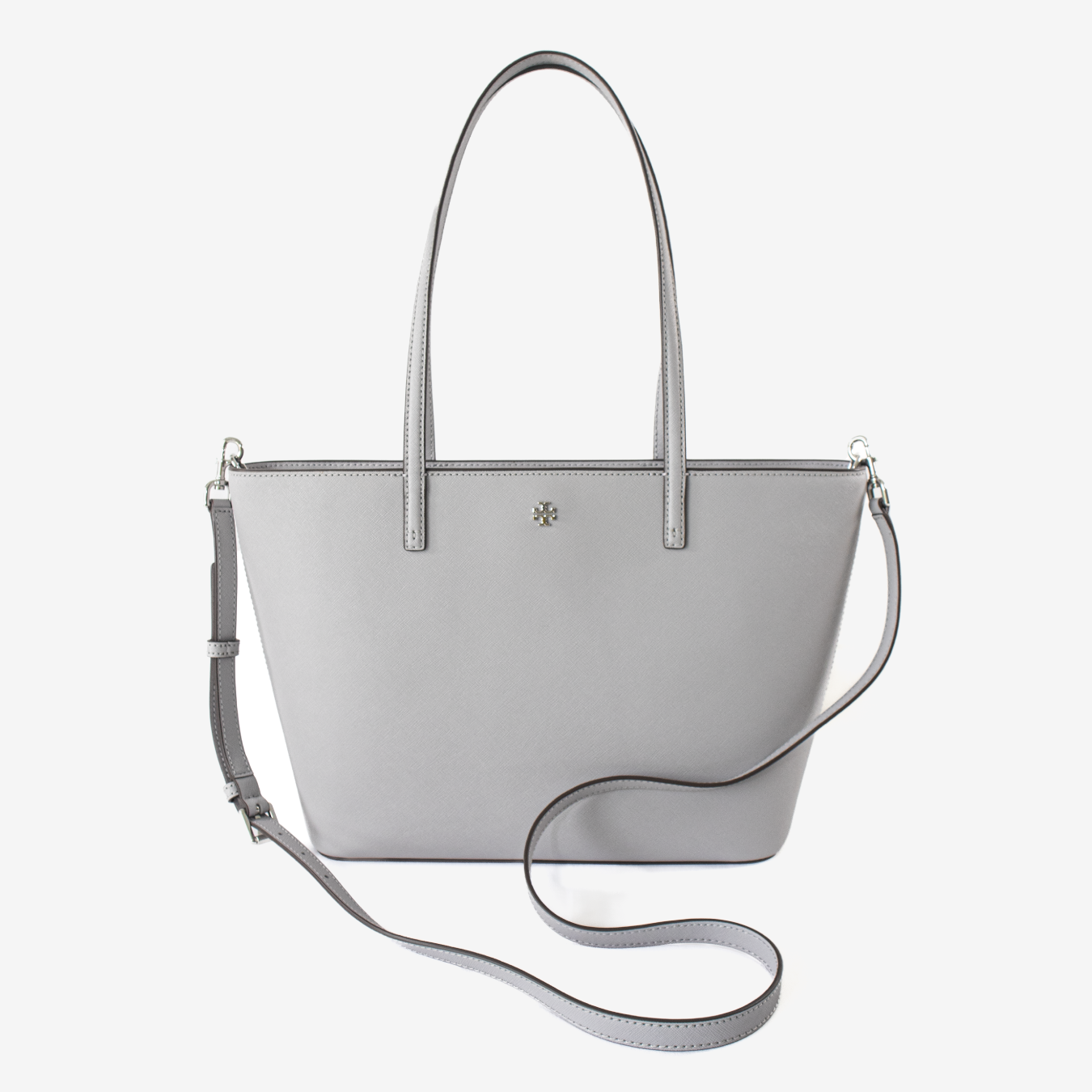 Bolso Tory Burch Tote Grande - gris